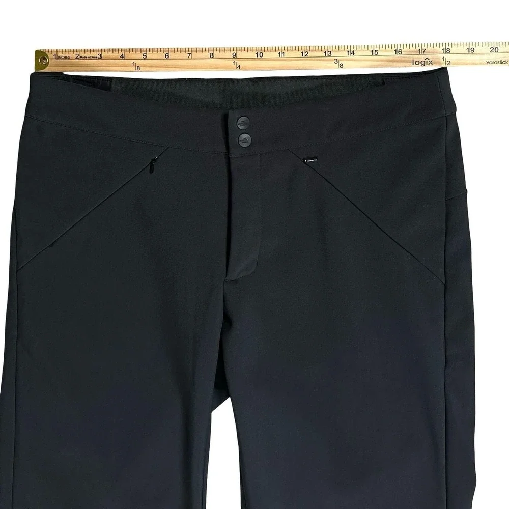 The North Face Apex STH Black Ski Pants Women L Regular Stretch Fleece Softshell